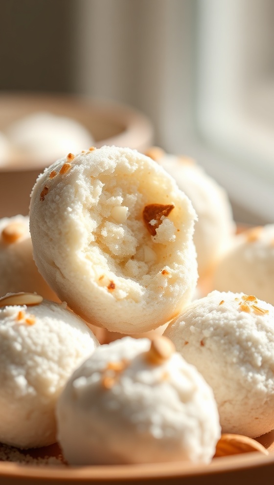 Chai Almond Snowball Bites