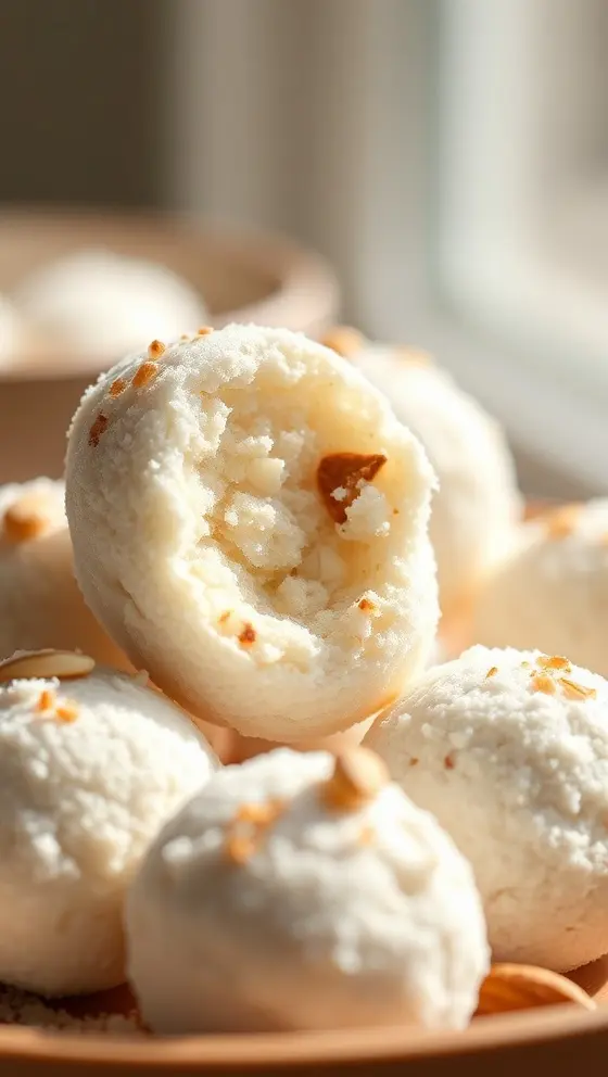 Chai Almond Snowball Bites