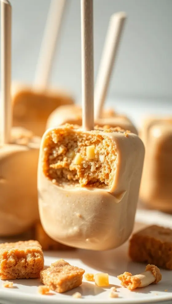 Creamy PB Butterfinger Pops
