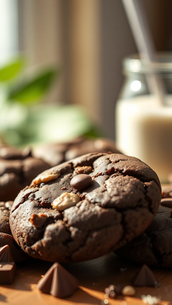 Creepy PB Chocolate Cookies