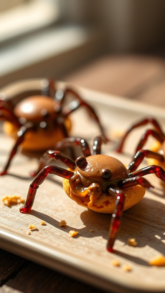 Halloween Peanut Butter Spiders