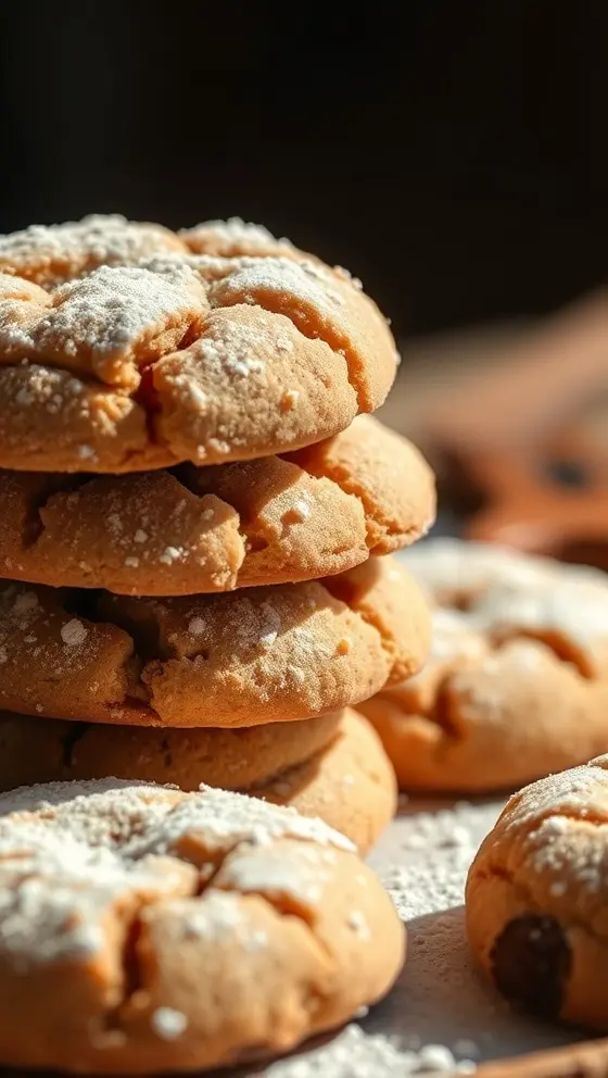 Spiced Chai Powdered Cookies