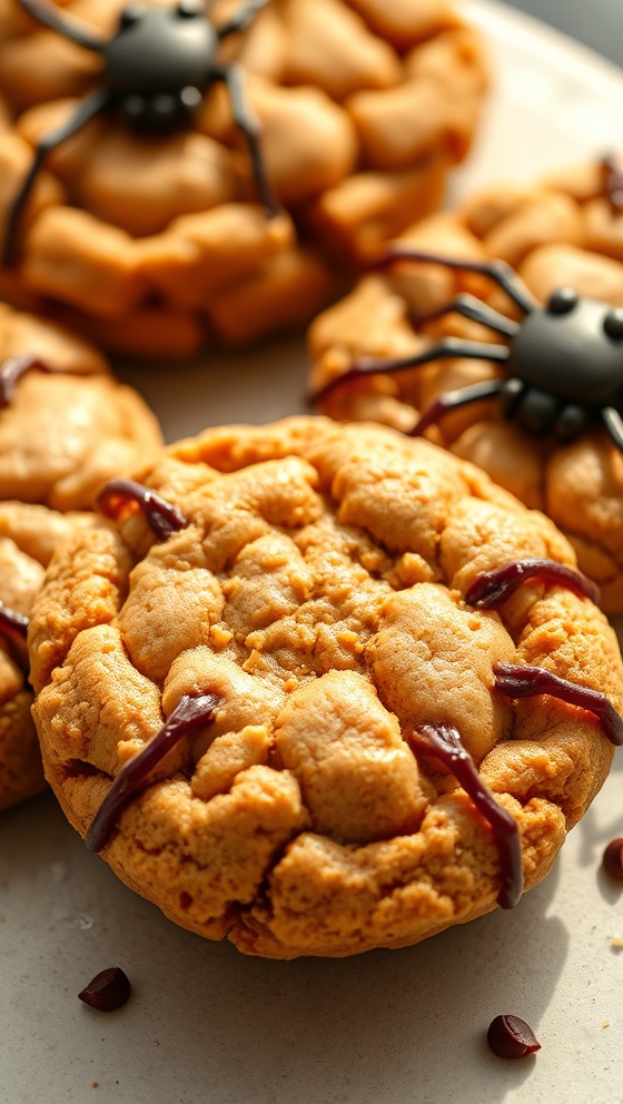 Spider Peanut Butter Cookies