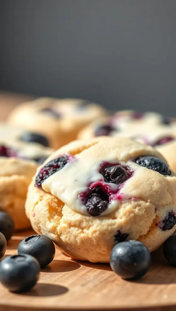 Blueberry Cream Cheese Cookies