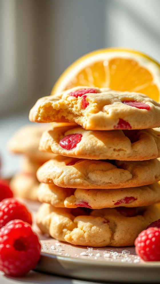 Citrus Raspberry Cookie Treats