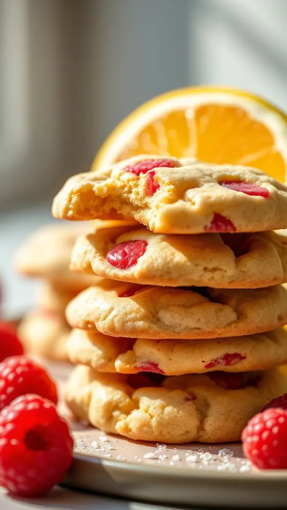 Citrus Raspberry Cookie Treats