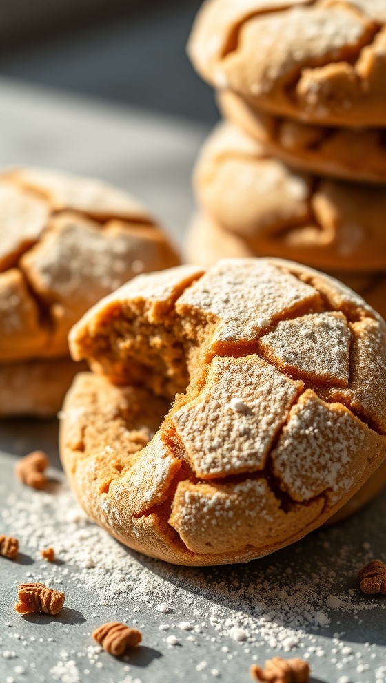 Molasses Ginger Powdered Cookies