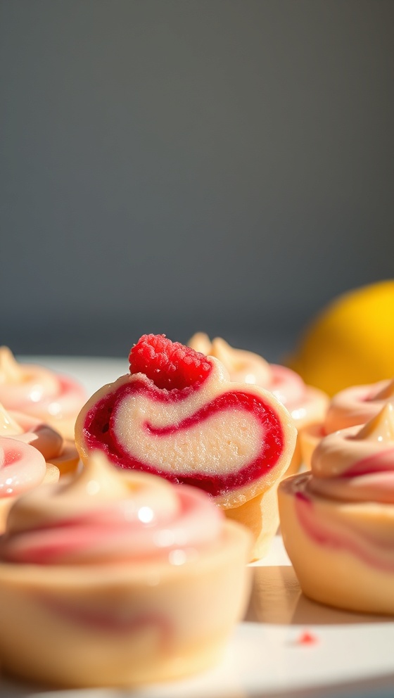 Raspberry Lemon Swirl Bites