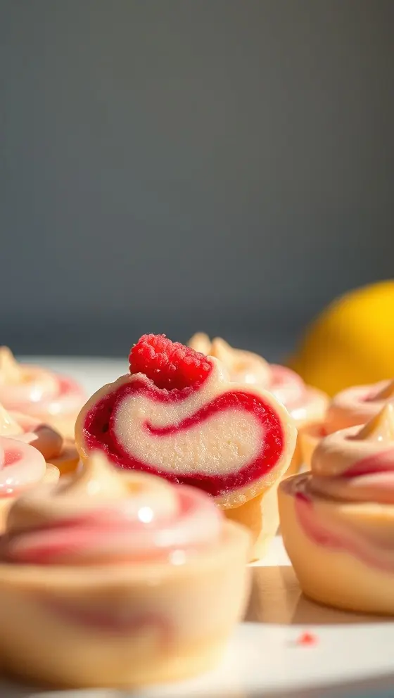 Raspberry Lemon Swirl Bites