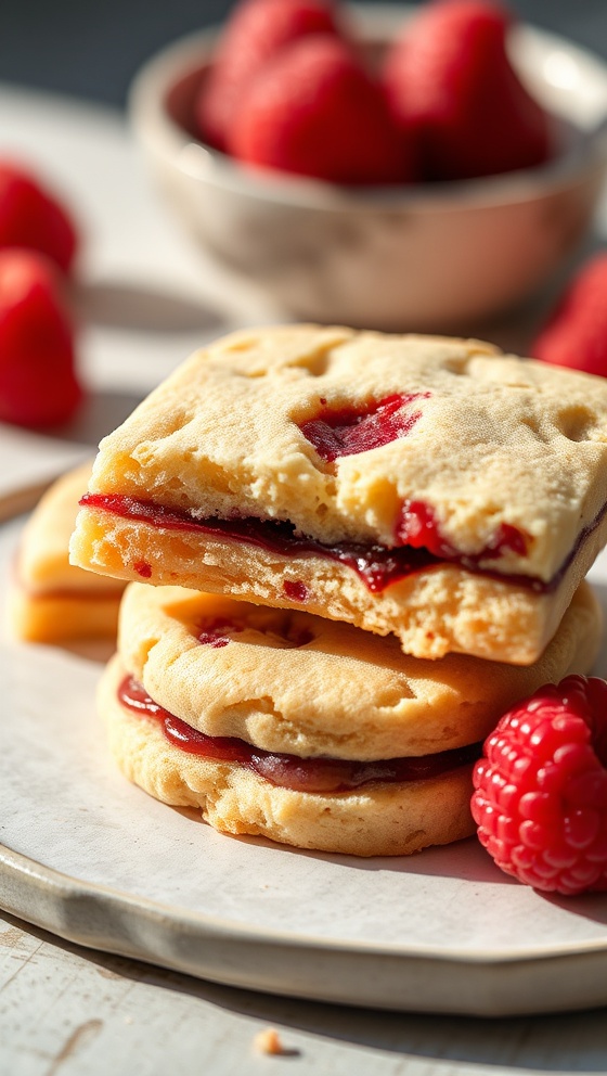 Raspberry Ripple Shortbread