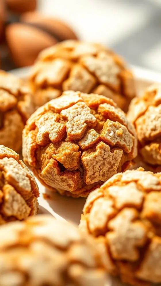 Spiced Ginger Crinkle Bites