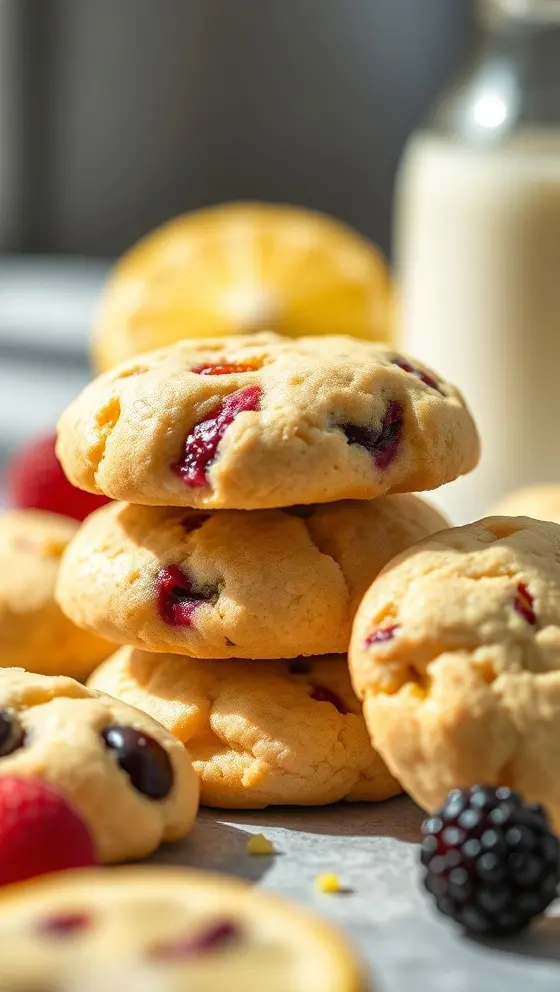 Zesty Lemon Berry Cookies