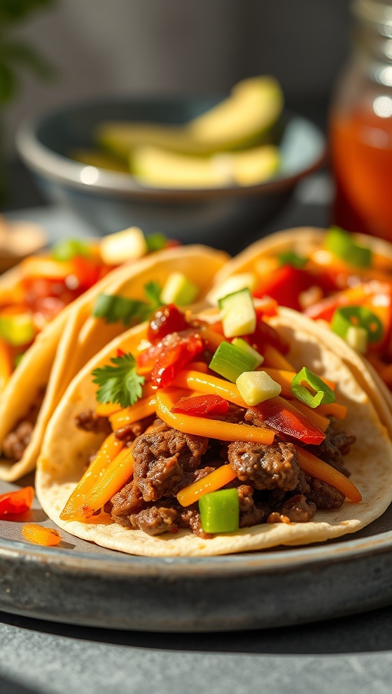 Birria Tacos Slow Cooker Cheesy Beef Recipe