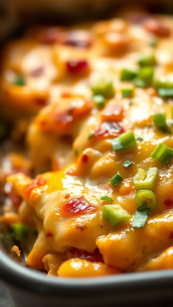 Cheesy Fajita Chicken Casserole