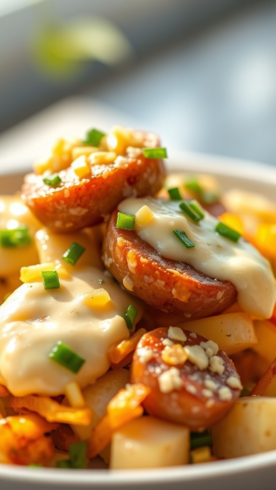Cheesy Ranch Potatoes and Sausage