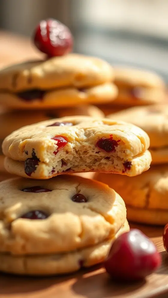 Cranberry Orange Shortbread Cookies