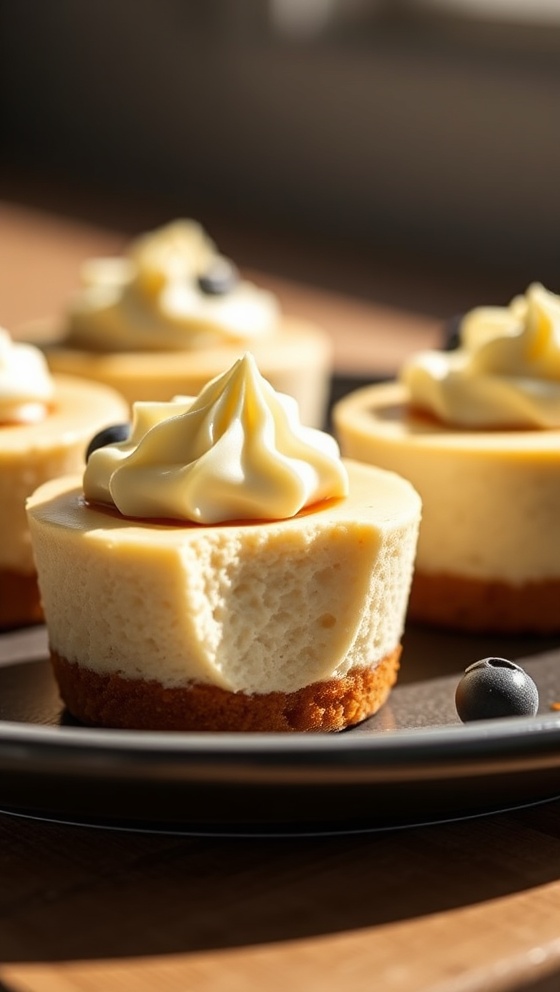 Easy 15 Min No-Bake Mini Cheesecakes