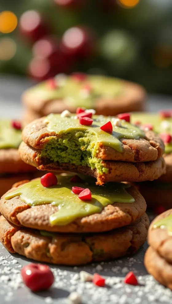 Grinch Cookies Easy Recipe for Holiday