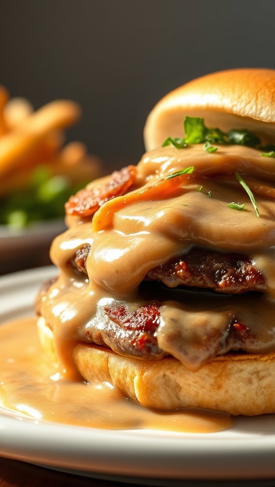Hamburger Steak with Onion Gravy