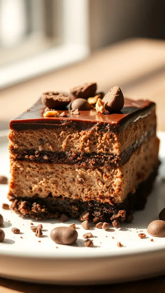 No-Bake German Chocolate Cheesecake Recipe Easy Dessert