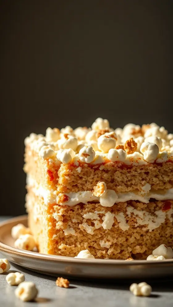 Popcorn Cake Recipe Easy No-Bake Dessert Idea