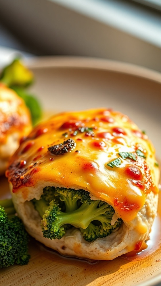 Broccoli and Cheese Stuffed Chicken