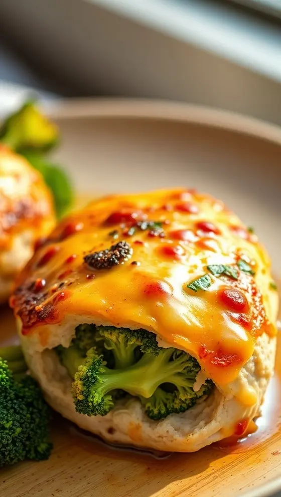 Broccoli and Cheese Stuffed Chicken