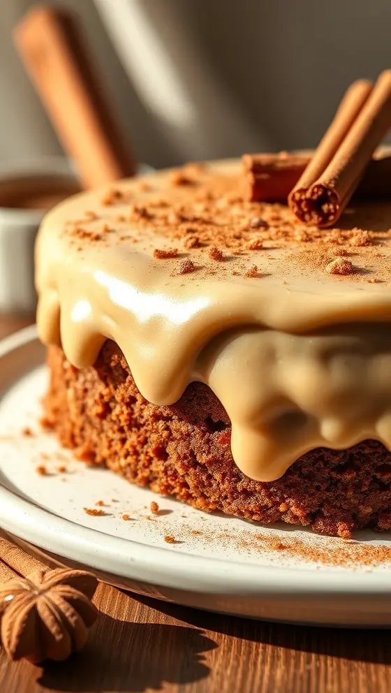 Gingerbread Cake with Cinnamon Molasses Frosting