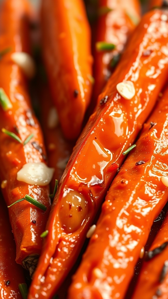 Honey Garlic Butter Roasted Carrots