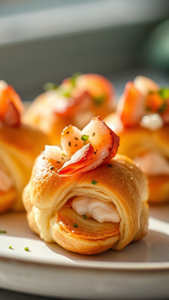 Lobster Croissant Rolls Elegant Appetizer Idea