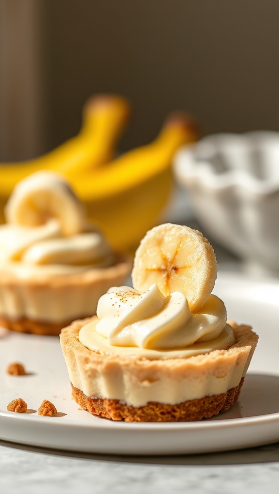 No-Bake Mini Banana Cream Pies Easy Delicious Recipe