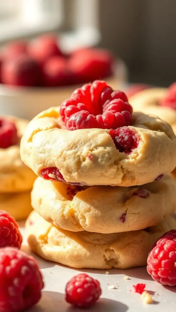 White Chocolate Raspberry Cookies Easy Recipe